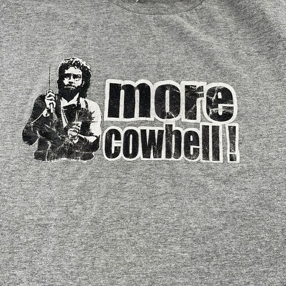 Fruit of the loom men’s size Large “More Cowbell” graphic tee - Picture 2 of 5